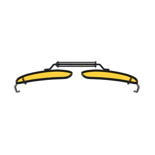 eyekeeper.com Clip on Polarized Night Vision Driving Glasses C63 (54MMx34MM) Sunglasses White Smoke Yellow