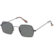 zeroUV Ultra Slim Metal Hexagon Geometric Sunglasses C633 Sunglasses