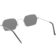 zeroUV Ultra Slim Metal Hexagon Geometric Sunglasses C633 Sunglasses