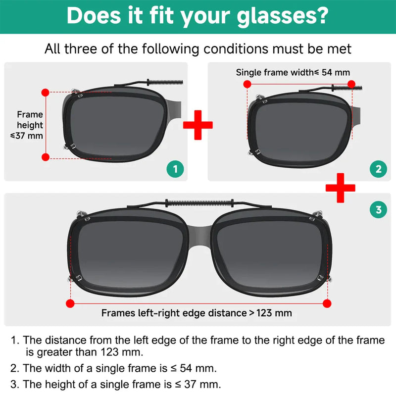 eyekeeper.com Metal Frame Polarized Lens Clip on Sunglasses C64 (54MMx37MM) Sunglasses White Smoke Brown,G15,Grey