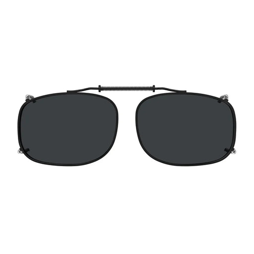 eyekeeper.com Metal Frame Polarized Lens Clip on Sunglasses C64 (54MMx37MM) Sunglasses Dark Slate Gray Brown,G15,Grey