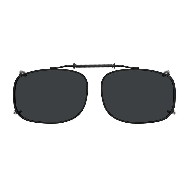 eyekeeper.com Metal Frame Polarized Lens Clip on Sunglasses C64 (54MMx37MM) Sunglasses Dark Slate Gray Grey