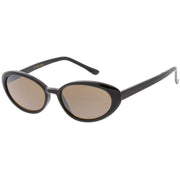 zeroUV Women's Retro True Vintage Round Oval Mirrored Lens Sunglasses C654 Sunglasses