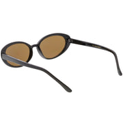 zeroUV Women's Retro True Vintage Round Oval Mirrored Lens Sunglasses C654 Sunglasses