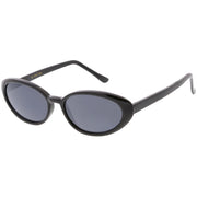 zeroUV Women's Retro True Vintage Round Oval Mirrored Lens Sunglasses C654 Sunglasses