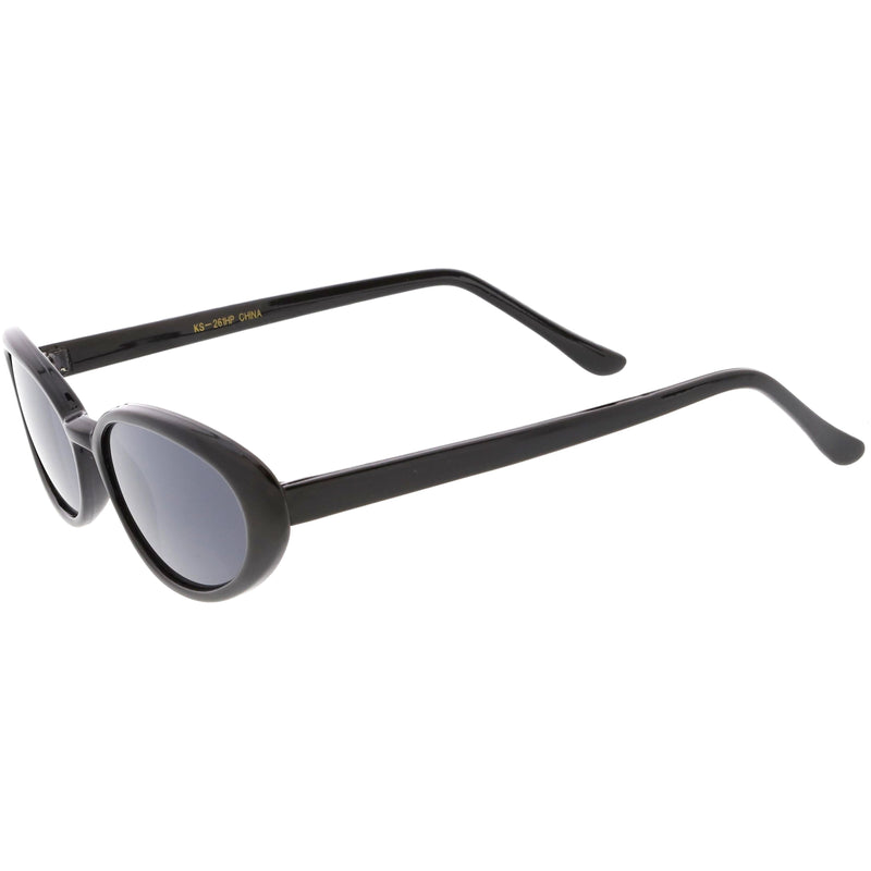 zeroUV Women's Retro True Vintage Round Oval Mirrored Lens Sunglasses C654 Sunglasses