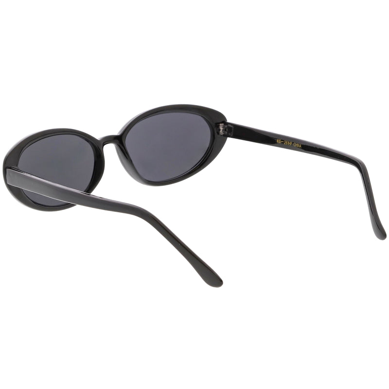 zeroUV Women's Retro True Vintage Round Oval Mirrored Lens Sunglasses C654 Sunglasses