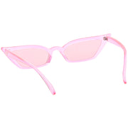 zeroUV Retro Women's Translucent Thin Cat Eye Color Tone Sunglasses C663 Sunglasses