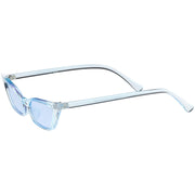 zeroUV Retro Women's Translucent Thin Cat Eye Color Tone Sunglasses C663 Sunglasses