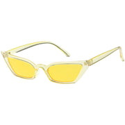 zeroUV Retro Women's Translucent Thin Cat Eye Color Tone Sunglasses C663 Sunglasses