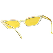 zeroUV Retro Women's Translucent Thin Cat Eye Color Tone Sunglasses C663 Sunglasses