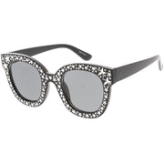 zeroUV Oversize Novelty Star Embellished Horned Rim Sunglasses C683 Sunglasses