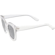 zeroUV Oversize Novelty Star Embellished Horned Rim Sunglasses C683 Sunglasses