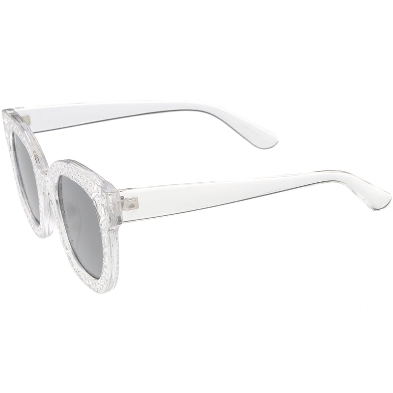 zeroUV Oversize Novelty Star Embellished Horned Rim Sunglasses C683 Sunglasses