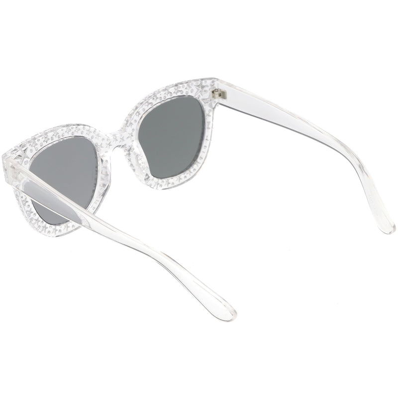 zeroUV Oversize Novelty Star Embellished Horned Rim Sunglasses C683 Sunglasses