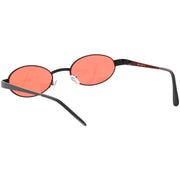 zeroUV Retro 1990's Small Color Tone Oval Metal Sunglasses C709 Sunglasses