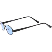 zeroUV Retro 1990's Small Color Tone Oval Metal Sunglasses C709 Sunglasses