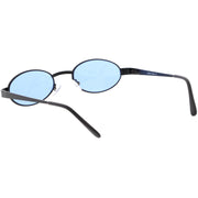 zeroUV Retro 1990's Small Color Tone Oval Metal Sunglasses C709 Sunglasses