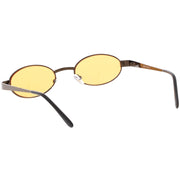 zeroUV Retro 1990's Small Color Tone Oval Metal Sunglasses C709 Sunglasses