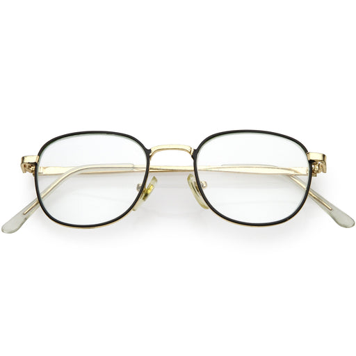 zeroUV True Vintage Dapper Square Clear Lens Glasses C718 Glasses