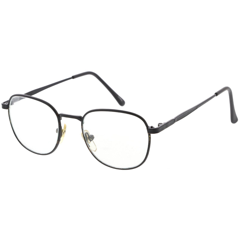 zeroUV True Vintage Dapper Square Clear Lens Glasses C718 Glasses