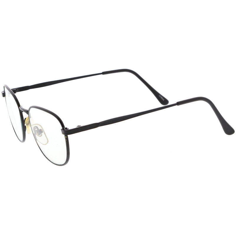 zeroUV True Vintage Dapper Square Clear Lens Glasses C718 Glasses