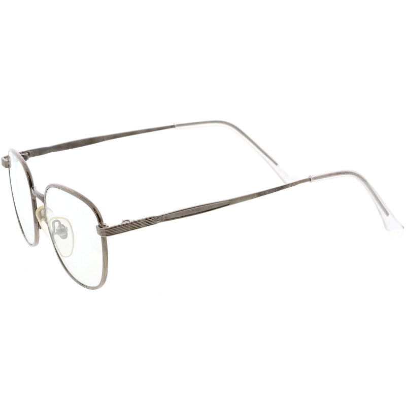 zeroUV True Vintage Dapper Square Clear Lens Glasses C718 Glasses