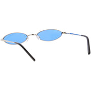 zeroUV Slim Retro Throwback 1990's Color Tone Oval Sunglasses C722 Sunglasses