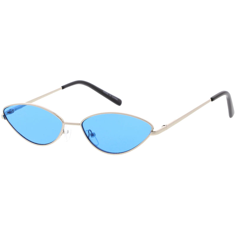 zeroUV Retro 1990's Color Tone Metal Cat Eye Sunglasses C724 Sunglasses