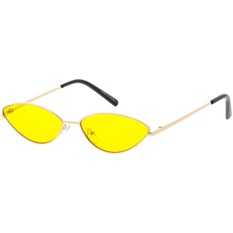 zeroUV Retro 1990's Color Tone Metal Cat Eye Sunglasses C724 Sunglasses
