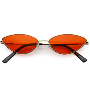 zeroUV Retro 1990's Color Tone Metal Cat Eye Sunglasses C724 Sunglasses