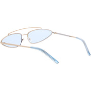 zeroUV Retro 1990's Slim Triangle  Color Tone Flat Lens Sunglasses C725 Sunglasses