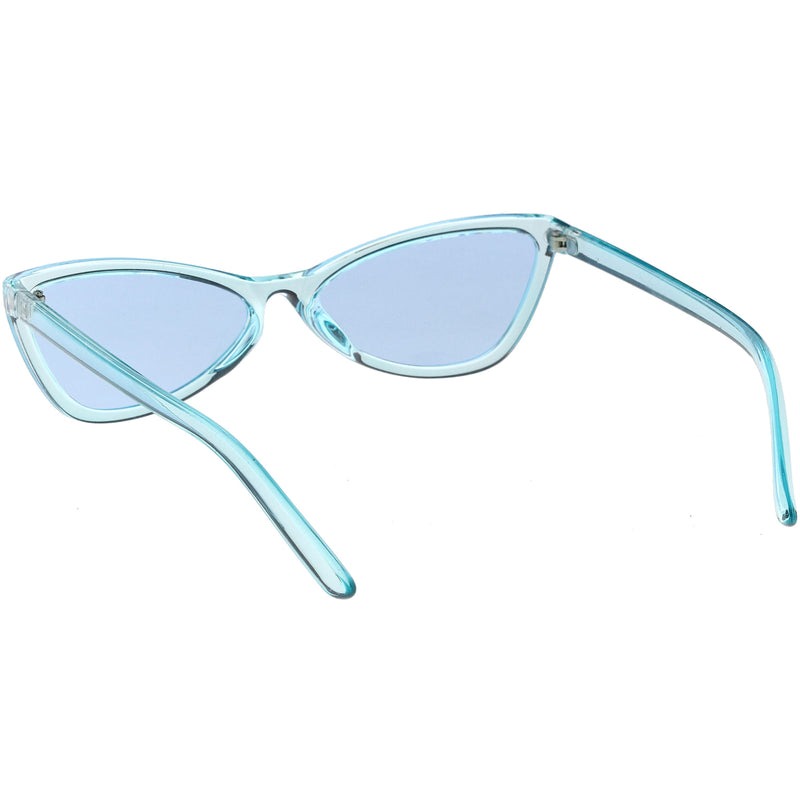 zeroUV Retro Small Triangle Transparent Color Tone Lens Cat Eye Sunglasses C727 Sunglasses
