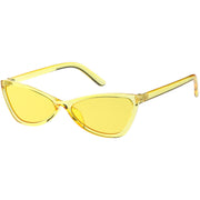 zeroUV Retro Small Triangle Transparent Color Tone Lens Cat Eye Sunglasses C727 Sunglasses