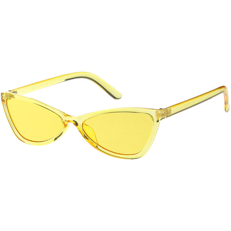 zeroUV Retro Small Triangle Transparent Color Tone Lens Cat Eye Sunglasses C727 Sunglasses