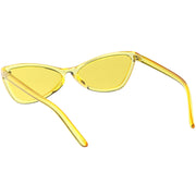 zeroUV Retro Small Triangle Transparent Color Tone Lens Cat Eye Sunglasses C727 Sunglasses