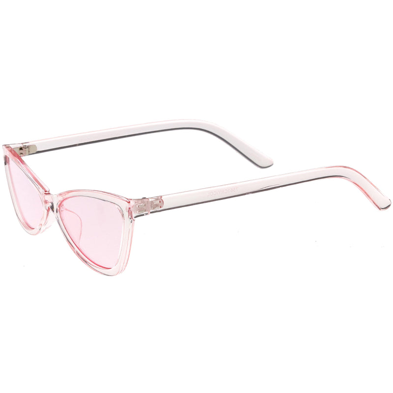 zeroUV Retro Small Triangle Transparent Color Tone Lens Cat Eye Sunglasses C727 Sunglasses