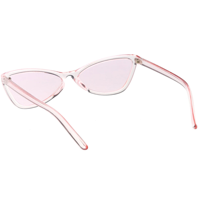 zeroUV Retro Small Triangle Transparent Color Tone Lens Cat Eye Sunglasses C727 Sunglasses