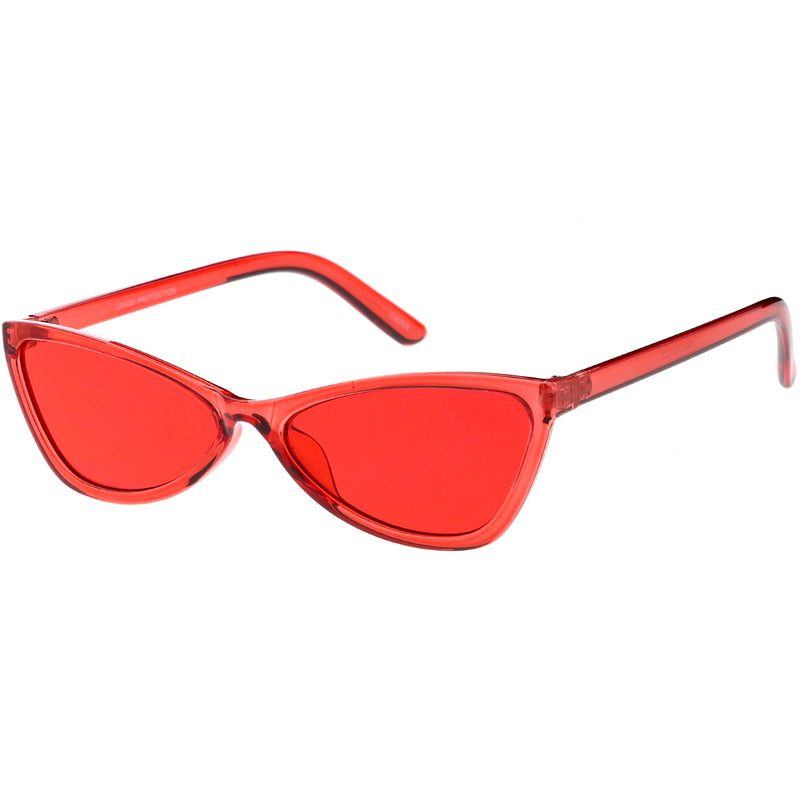 zeroUV Retro Small Triangle Transparent Color Tone Lens Cat Eye Sunglasses C727 Sunglasses