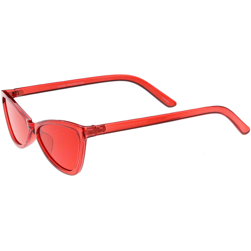zeroUV Retro Small Triangle Transparent Color Tone Lens Cat Eye Sunglasses C727 Sunglasses