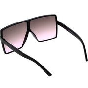 zeroUV Oversize Retro Modern Flat Lens Flat Top Translucent Sunglasses C730 Sunglasses