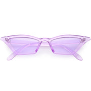 zeroUV Women's Colorful Translucent Color Tone Lens Cat Eye Sunglasses C735 Sunglasses