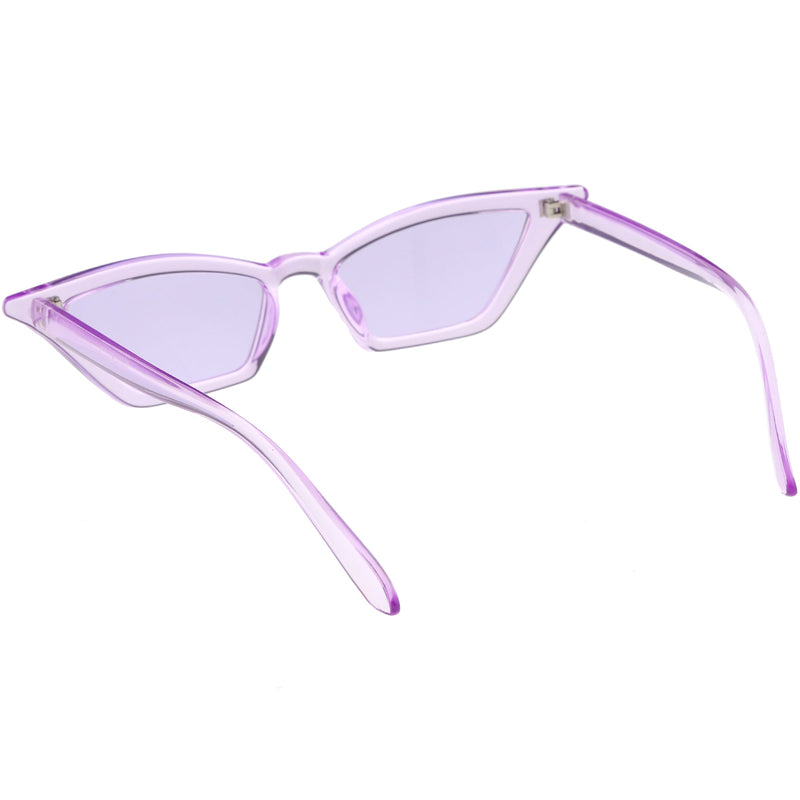 zeroUV Women's Colorful Translucent Color Tone Lens Cat Eye Sunglasses C735 Sunglasses