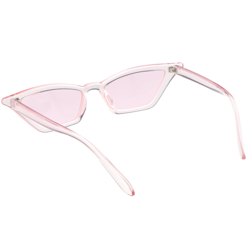 zeroUV Women's Colorful Translucent Color Tone Lens Cat Eye Sunglasses C735 Sunglasses