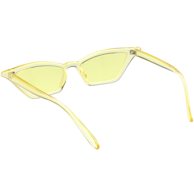 zeroUV Women's Colorful Translucent Color Tone Lens Cat Eye Sunglasses C735 Sunglasses
