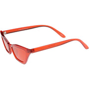 zeroUV Women's Colorful Translucent Color Tone Lens Cat Eye Sunglasses C735 Sunglasses