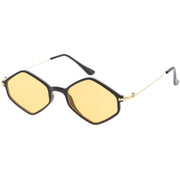 zeroUV Retro Color Tone Hexagon Diamond Shape Sunglasses C740 Sunglasses