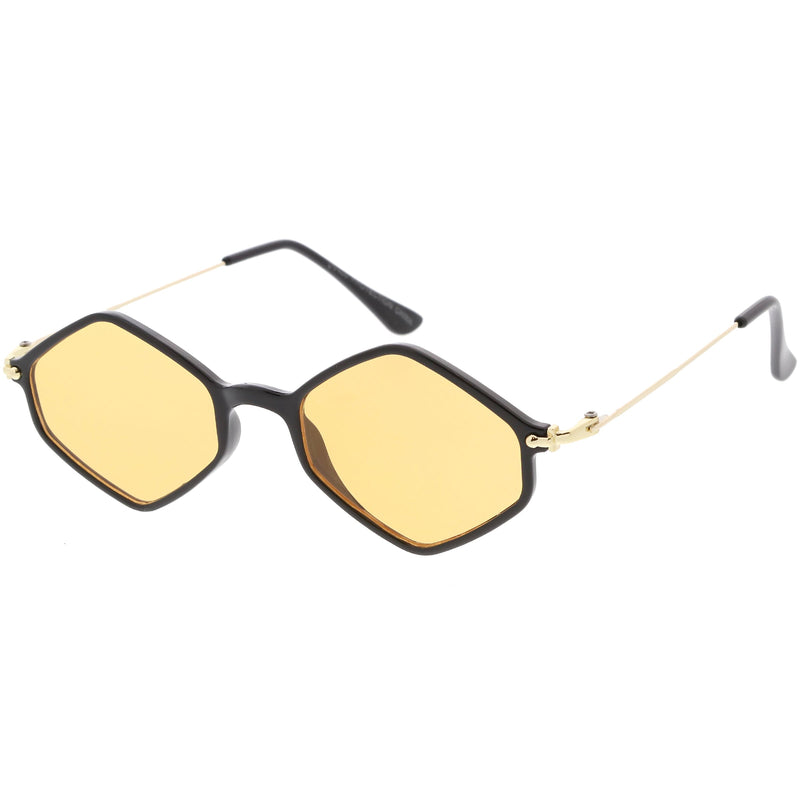zeroUV Retro Color Tone Hexagon Diamond Shape Sunglasses C740 Sunglasses
