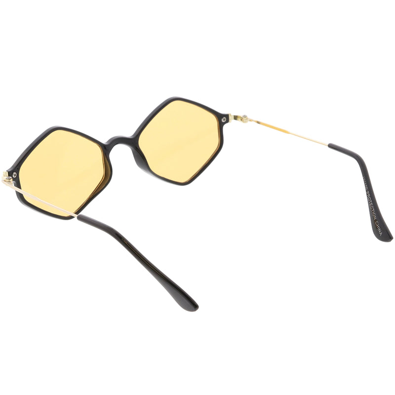 zeroUV Retro Color Tone Hexagon Diamond Shape Sunglasses C740 Sunglasses