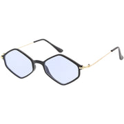 zeroUV Retro Color Tone Hexagon Diamond Shape Sunglasses C740 Sunglasses